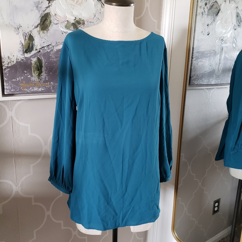 Banana Republic Teal Blouse Large